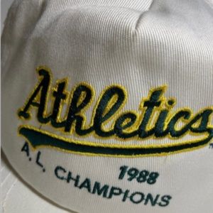 Baseball cap Oakland A’s 1988 AL American Champions .